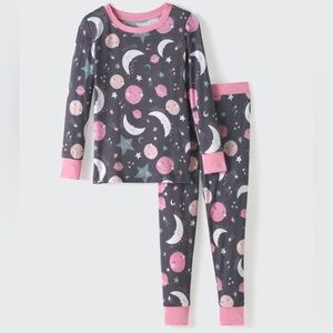 Little Sleepies Pink and Gray Kids Pajama Set